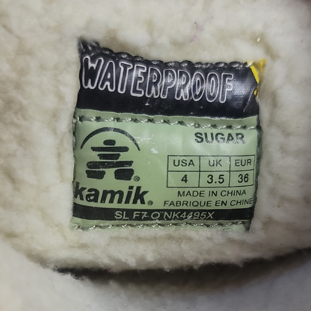 Kamik Light Blue Quilted Kids Boots - Picture 5 of 5